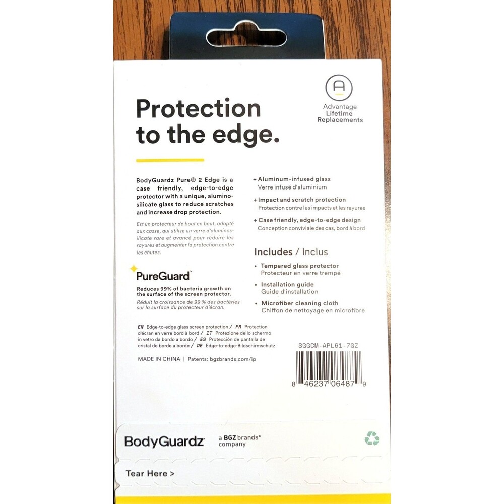 Body Guardz PureGuard Edge to Edge Tempered Glass Screen Protector iPhone 11/Xr - Picture 2 of 5